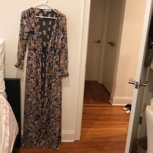 Sheer Zara button up dress/ robe